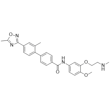 N-[3-(2-Methylaminoethoxy)-4-methoxyphenyl]-2'-methyl-4'-(5-methyl-1,2,4-oxadiazol-3-yl)biphenyl-4-carboxamide